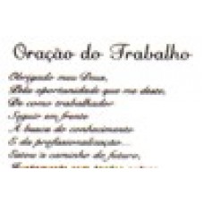 Ref. 60057 -  ORAÇÃO DO TRABALHO